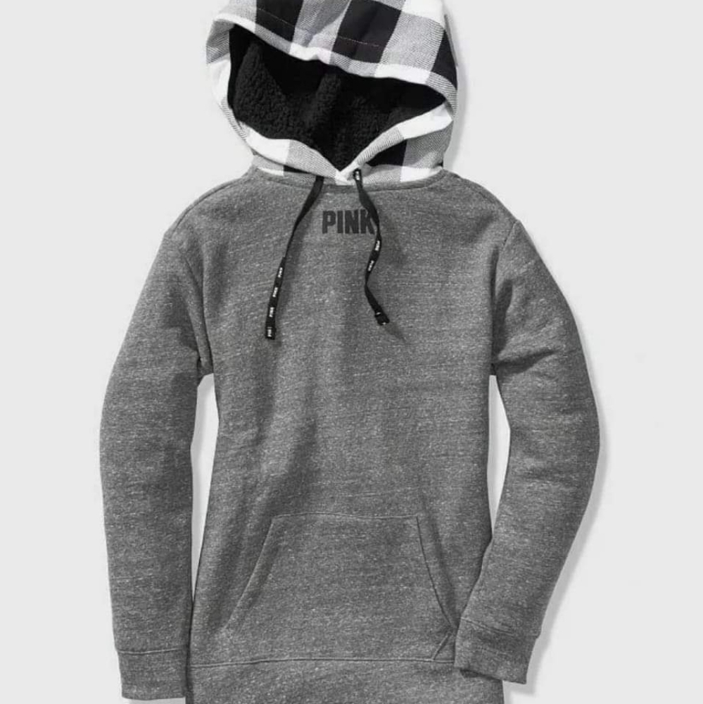 Large Sherpa hooded pullover NIP